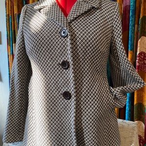 Ann Taylor checked cotton blazer.